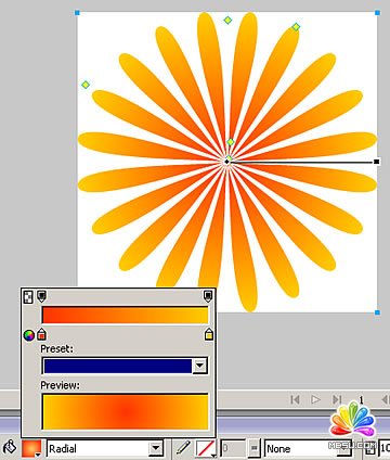 Fireworks制作光芒四射的廣告效果