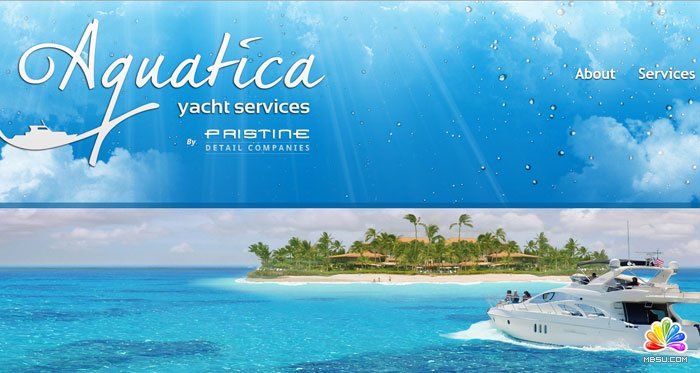 aquaticayachtservices.com Header design inspiration