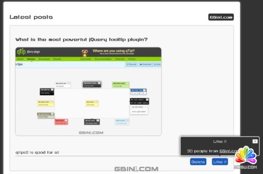 使用Qtip2來開發(fā)一個刪除和內(nèi)容提示功能