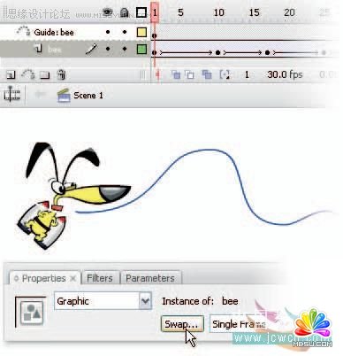 Flash cs3鼠繪教程:圖形元件的同步應用,PS教程,思緣教程網(wǎng)