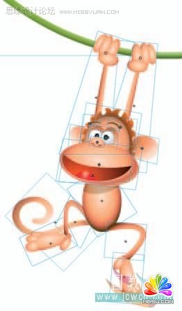 Flash cs3鼠繪教程:動畫技巧之繪制猴子,PS教程,思緣教程網(wǎng)