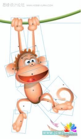 Flash cs3鼠繪教程:動畫技巧之繪制猴子,PS教程,思緣教程網(wǎng)