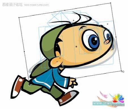 Flash cs3鼠繪教程:鉸連身體部分,PS教程,思緣教程網(wǎng)