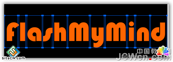 Flash AS3.0實例:鼠標(biāo)感應(yīng)發(fā)光的文字效果,PS教程,思緣教程網(wǎng)