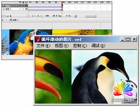 Flash幾張圖片首尾連接循環(huán)滾動
