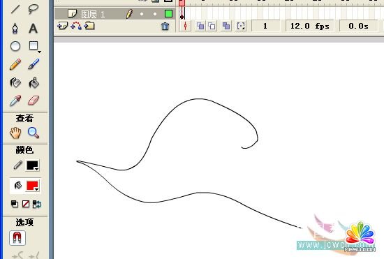 Flash繪制卡通MM眨眼睛動畫