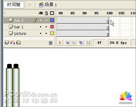 Flash制作一幅詩意的水墨卷軸展開的動畫,PS教程,思緣教程網(wǎng)